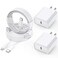 Long Apple iPhone Fast Charger,Fast Charging iPhone 2Pack PD Type C Wall Charger Fast Charging Apple Adapter 6.6FT USB-C to Lightning Cable Apple Chargers for iPhone 14/13/12/Pro/Max/11/XR/X/8/SE/iPad
