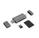 JJC UHS-II SD Micro SD 4.0 Card Reader Adapter, 3-in-1 USB-A 3.1 USB-C 3.1 Micro USB 2.0 Connection Port, High Transfer Speed up to 312MB/s, Compatible with Computer, Laptop, OTG Enable Phone &amp; Tablet