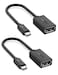 UGREEN Micro USB to USB Micro USB 2.0 OTG Cable 2 Pack On The Go Adapter Micro USB Male to USB Female for Samsung Phone S7 S6 Edge S4 S3 LG G4 DJI Spark Mavic Remote Controller Android Tablets Black
