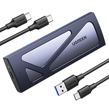 UGREEN SSD Enclosure, Tool-Free USB C External, 10Gbps M.2 NVMe to USB Adapter/Reader Supports M and B&amp;M Keys and Size 2230/2242 /2260/2280 SSDs