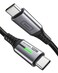 INIU USB C Cable, [1ft, Black] Short USB C Fast Charger Cable for iPhone 15 Pro Max Samsung Galaxy S24 MacBook iPad and More.