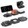 JARGOU 3 in 1 Charging Station for iPhone 16/15/14/13/12 Series, Travel Charger for Multiple Devices for AirPods 4/3/2/Pro,Wireless Charger Magnetic Charging for Apple Watch S10 Series(Black)