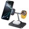 DUMTERR 3 in 1 Charging Station for Apple Devices,Magsafe Charger Stand Fast Charging,for iPhone16/15/14/13/12 Series&amp; AirPods&amp; iWatch(Black)
