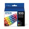 EPSON 222 Claria Ink Standard Capacity Color Combo Pack (T222520-S) Works with WorkForce WF-2960, Expression XP-5200