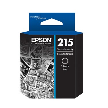 EPSON 215 Ink Standard Capacity Black Cartridge (T215120-S) Works with WorkForce WF-100, WF-110, EC-110
