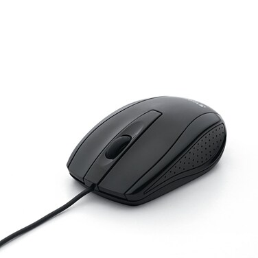 Verbatim Wired USB Computer Mouse - Corded USB Mouse for Laptops and PCs - Right or Left Hand Use, Black 98106,Glossy Black, 1.2" x 2.3" x 3.8