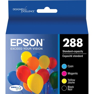 EPSON 288 DURABrite Ultra Ink Standard Capacity Black &amp; Color Cartridge Combo Pack (T288120-BCS) Works with Expression XP-330, XP-430, XP-434, XP-340, XP-440, XP-446