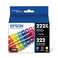 EPSON 222 Claria Ink High Capacity Black &amp; Standard Color Cartridge Combo Pack (T222XL-BCS) Works with WorkForce WF-2960, Expression XP-5200, Black/Cyan/Magenta/Yellow