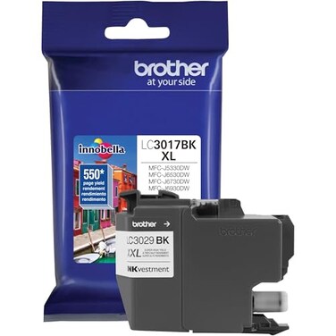 Brother Genuine Super High Yield Black -Ink -Cartridge, LC3029BK, Replacement Black -Ink, Page Yield Up To 3000 Pages, Amazon Dash Replenishment -Cartridge, LC3029