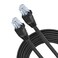 GE Cat5E Ethernet Cable, 12ft Ethernet Cable, Up to 100Mbps, Rated 100 Mhz, UTP, For High Speed Internet Devices, Streaming Devices, Routers, RJ45 Connectors, for Home or Office, Black, 33591