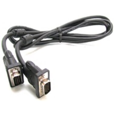 GE SVGA Cable, Video, 6 Foot Cable, VGA, Male to Male Connectors, Use For Projectors, Monitors, HDTVs, Computer, Graphics Card, Black, 33592
