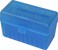 MTM 50 Round Flip-Top Rifle Ammo Box .220 Swift to 458 Win Mag (Clear Blue), 3.61-Inch (RL-50-24)