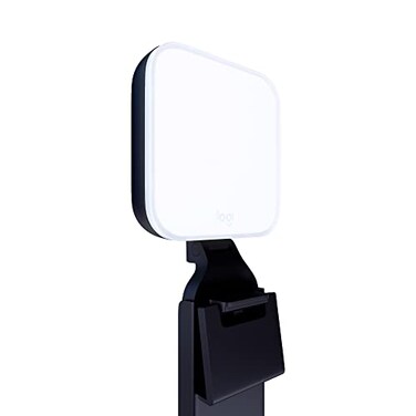 Logitech for Creators Litra Glow Premium LED Streaming Light with TrueSoft, adjustable monitor mount, brightness &amp; color temp settings, desktop app control for PC/Mac - Graphite