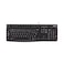 Logitech K120 Wired Keyboard for Windows, Plug and Play, Full-Size, Spill-Resistant, Curved Space Bar, Compatible with PC, Laptop - Black
