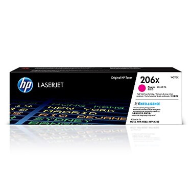 HP 206X Magenta High-yield Toner Cartridge   Works with HP Color LaserJet Pro M255, HP Color LaserJet Pro MFP M282, M283 Series   W2113X