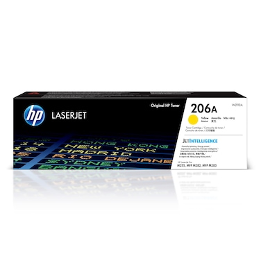 HP 206A Yellow Toner Cartridge   Works with HP Color LaserJet Pro M255, HP Color LaserJet Pro MFP M282, M283 Series   W2112A