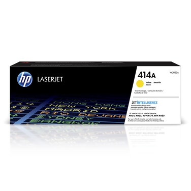 HP 414A Yellow Toner Cartridge   Works with HP Color LaserJet Enterprise M455dn, MFP M480f; HP Color LaserJet Pro M454 Series, HP Color LaserJet Pro MFP M479 Series   W2022A