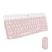 Logitech MK470 Slim Wireless Keyboard and Mouse Combo - Modern Compact Layout, Ultra Quiet, 2.4 GHz USB Receiver, Plug n&#39; Play Connectivity, Compatible with Windows - Rose