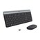 Logitech MK470 Slim Wireless Keyboard and Mouse Combo - Modern Compact Layout, Ultra Quiet, 2.4 GHz USB Receiver, Plug n' Play Connectivity, Compatible with Windows - Graphite
