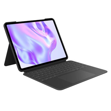 Logitech Combo Touch iPad Pro 13-inch (M4)(2024) Keyboard Case - Detachable Backlit Keyboard with Kickstand, Comfortable Typing, Multi-use Mode - Midnight Black