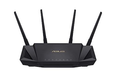 ASUS RT-AX3000 Ultra-Fast Dual Band Gigabit Wireless Router - Next Gen WiFi 6, Adaptive QoS, and AiProtection by Trend Micro   1x WAN, 4x 1G LAN, 1x USB 3.0 - AiMesh Compatible