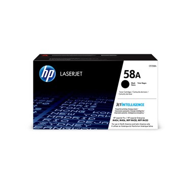 HP 58A Black Toner Cartridge   Works with HP LaserJet Enterprise M406 Series, HP LaserJet Enterprise MFP M430 Series, HP LaserJet Pro M404 Series, HP LaserJet Pro MFP M428 Series   CF258A