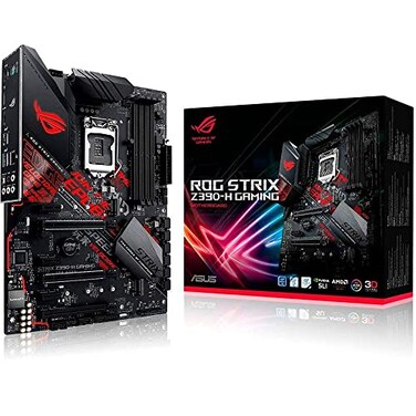 Asus Rog Strix Z390-H Gaming LGA1151 (Intel 8th and 9th Gen) ATX DDR4 DP HDMI M.2 USB 3.1 Gen2 Gigabit LAN Motherboard