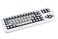 Clevy Contrast Keyboard - USB Large Print Keyboard Designed to Help Visually Impaired Low Vision Individuals - Wired USB High Contrast Keyboard with Oversized Print Letters