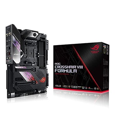 ASUS ROG X570 Crosshair VIII Formula AM4 Zen 3 Ryzen 5000 &amp; 3rd Gen Ryzen ATX Motherboard with PCIe 4.0, on-Board WiFi 6 (802.11Ax), 5 Gbps LAN