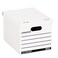 Universal 9523001 12 in. x 15 in. x 10 in. Letter/Legal Files Basic-Duty Economy Record Storage Boxes - White (10/Carton)