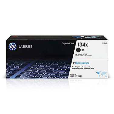 HP 134X Black High-yield Toner Cartridge   Works with HP LaserJet M209 Series, HP LaserJet MFP M234 Series   W1340X