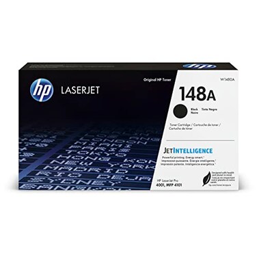 HP 148A Black Laserjet Toner Cartridge   This Cartridge Works Laserjet Pro 4001, MFP 4101   W1480A