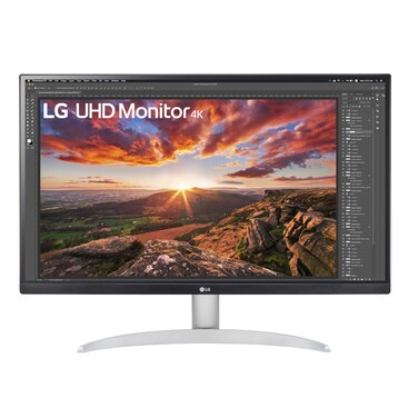 LG 27UP600-W 27-inch Ultrafine 4K UHD (3840x2160) IPS Computer Monitor, AMD FreeSync, VESA DisplayHDR 400, Reader Mode, Flicker Safe, HDMI, DisplayPort, White