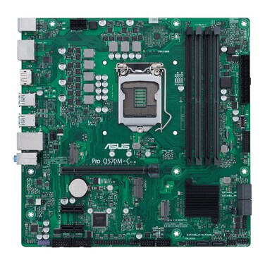 ASUS Pro Q570M-C/CSM LGA1200 (Intel 10th&amp;11th Gen) mATX Commercial Motherboard (PCIe 4.0,1 LAN,Front Panel USB 3.2 Type-C, Intel vPro,2X DP,TPM 2.0 IC,COM debug Header,self-Recovering BIOS,ACCE)