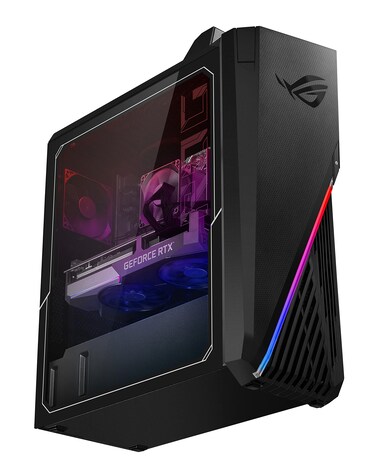 ROG Strix GA15 Gaming Desktop PC, AMD Ryzen 5 5600X, NVIDIA GeForce RTX 3070, 16GB DDR4 RAM, 512GB SSD, Wi-Fi 6, Windows 10 Home, GA15DK-DB574
