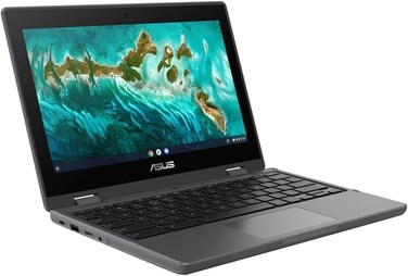 ASUS Chromebook Flip CR1 CR1100 11.6" HD 2-in-1 Touchscreen Notebook Computer, Intel Celeron N5100 1.1GHz, 8GB RAM, 32GB eMMC, Chrome OS, Dark Gray