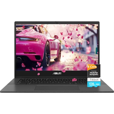 ASUS-Chromebook Laptop-14inch - 8Core MediaTek Kompanio 520 - FHD IPS Display - Kids Laptop Google Chrome - USB C - Long Battery Life - WiFi 6-2024 - Mini (4GB RAM   192GB Storage)
