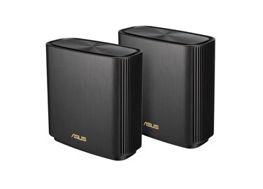 ASUS ZenWiFi XT9 AX7800 Tri-Band WiFi6 Mesh WiFiSystem (2Pack), 802.11ax, up to 5700 sq ft &amp; 6+ Rooms, AiMesh, Lifetime Free Internet Security, Parental Controls, 2.5G WAN Port, UNII 4, Charcoal