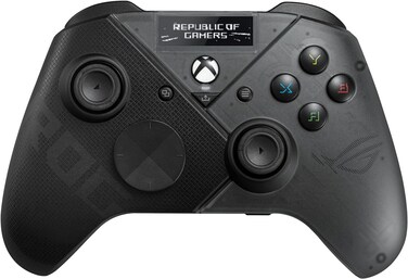 ASUS ROG Raikiri Pro OLED Display, tri-Mode connectivity, remappable Buttons&amp;triggers, 4 Rear Buttons, Step&amp;Linear triggers, Adjustable Joystick Sensitivity, 3.5mm Jack with ESS DAC, for PC and Xbox