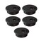 MAHDPRO Desk Grommet 2 Inch (50 mm) Pack of 5-Black ABS Plastic Cable Hole Cover to Arrange Wires &amp; Cords Through Computer Table/Countertops