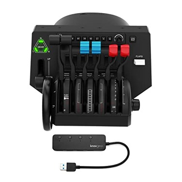 Honeycomb Aeronautical Bravo Throttle Quadrant Bundle with 4-Port USB 3.0 Hub (2 Items)