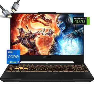 ASUS-TUF Gaming-Laptop RTX 4070 MUX140W - i7-13620H - RGB Backlit Keyboard - 15.6 FHD IPS Display 100% sRGB - G-SYNC - Wi-Fi 6 - Webcam - HDMI Cable -2024 (32GB RAM  2TB PCIe SSD)