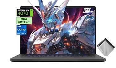 ASUS ROG Zephyrus G16 Gaming Laptop-16 165Hz FHD (1920x1080) -Intel 13th Gen Core i7-13620H-NVIDIA GeForce RTX 4070-Thunderbolt 4-MUX Switch, W/Cloth (48GB RAM   2TB PCIe SSD)