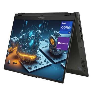 ASUS Business Vivobook S 16 Flip 2-in-1 Laptop, 16" WUXGA Touchscreen, Intel Core i9-13900H, 16GB SSD, 1TB SSD, IR Camera, HDMI, Wi-Fi 6, Windows 11 Pro, Midnight Black