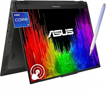 ASUS Vivobook S 16 Flip 16" WUXGA Touchscreen Laptop, Intel 14Cores i9-13900H, 1080p Webcam, Harman/Kardon, Wi-Fi 6E, Backlit KB, Win 11H, w/Pen (40GB RAM   2TB SSD+Pen)