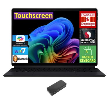 ASUS ProArt PZ13 AI Powered 2-in-1 Laptop 13.3" Touchscreen AMOLED 2.8K Display (Qualcomm Snapdragon X Plus X1P-42-100, 16GB LPDDR5X, 1TB SSD, Backlit KB, WiFi 7, Webcam, Win 11 Home) w/USB-C Dock
