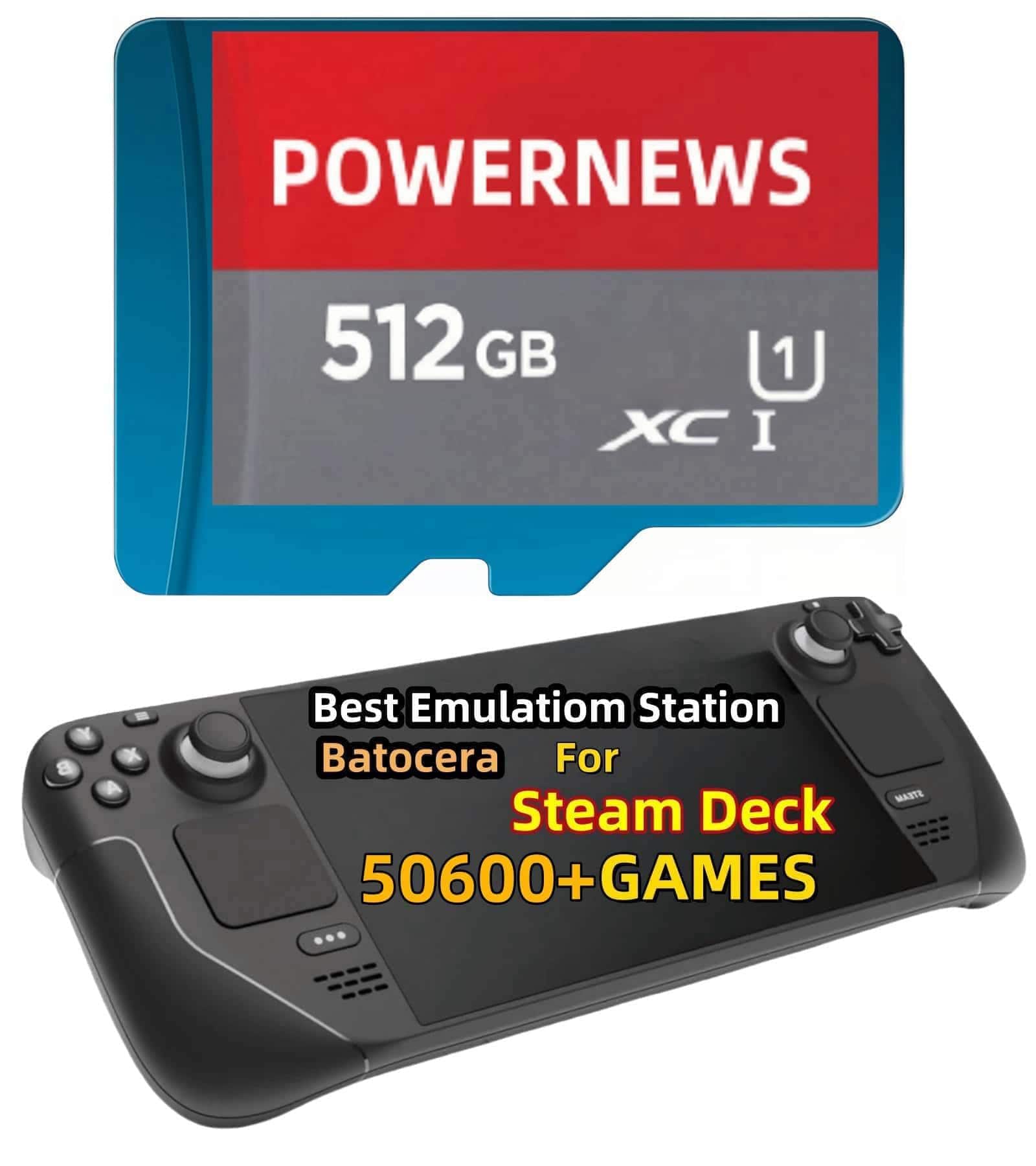 powernews Powernews Retro Game Card For Steam Deck 512GB