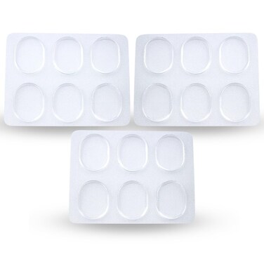 Drum Dampening Gel Pads For Drums Tone Control, Non-toxic Silicone Drum Dampeners, Clear Resonance Pads For Drum Muffling (18 Pack)