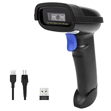 NETUM Bluetooth Barcode Scanner, Compatible with 2.4G Wireless &amp; Bluetooth Function &amp; Wired Connection, Connect Smart Phone, Tablet, PC, CCD Bar Code Reader Work with Windows, Mac,Android (NT-1228BC)