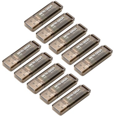 INLAND Micro Center Superspeed 10 Pack 32GB USB 3.0/USB3.1 Gen1 Flash Drive Gum Size Memory Stick Thumb Drive Data Storage Jump Drive, 10X Faster Than USB 2.0 USB Drives (32G 10-Pack)